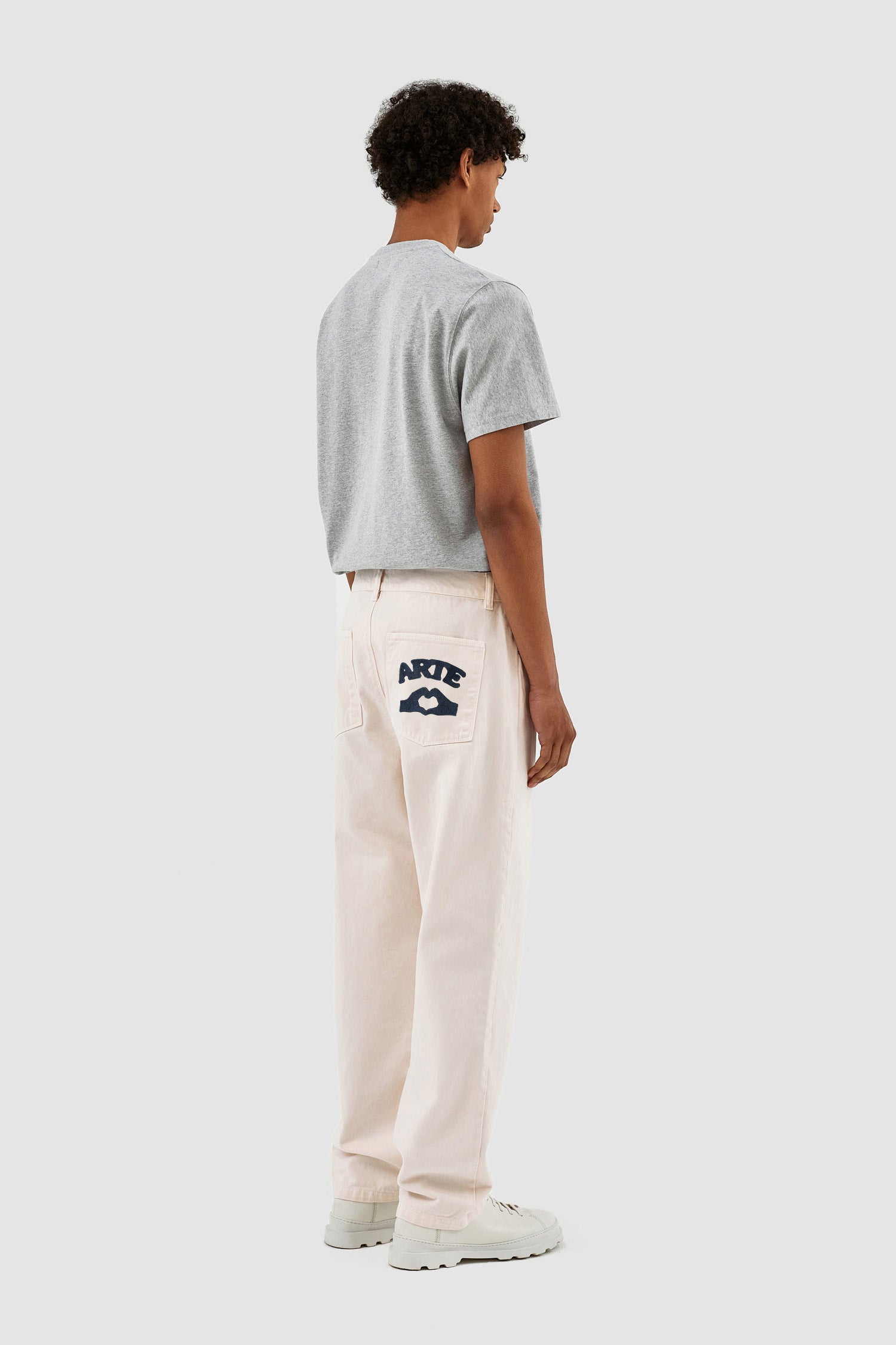 Pantalon Paul Pocket Logo - Crème