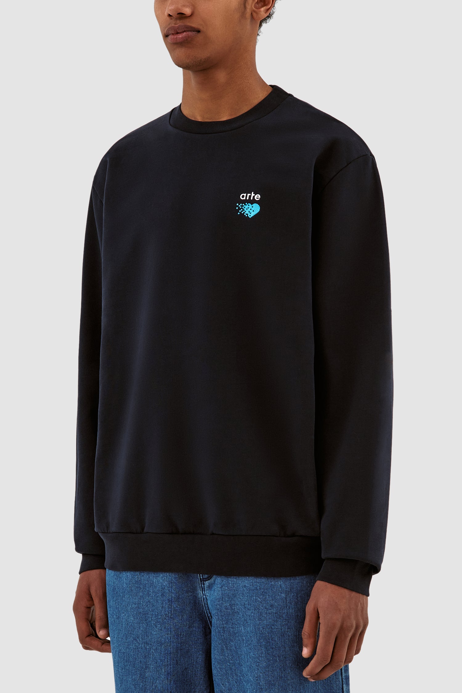 Pull Cohen Pixel Heart - Navy