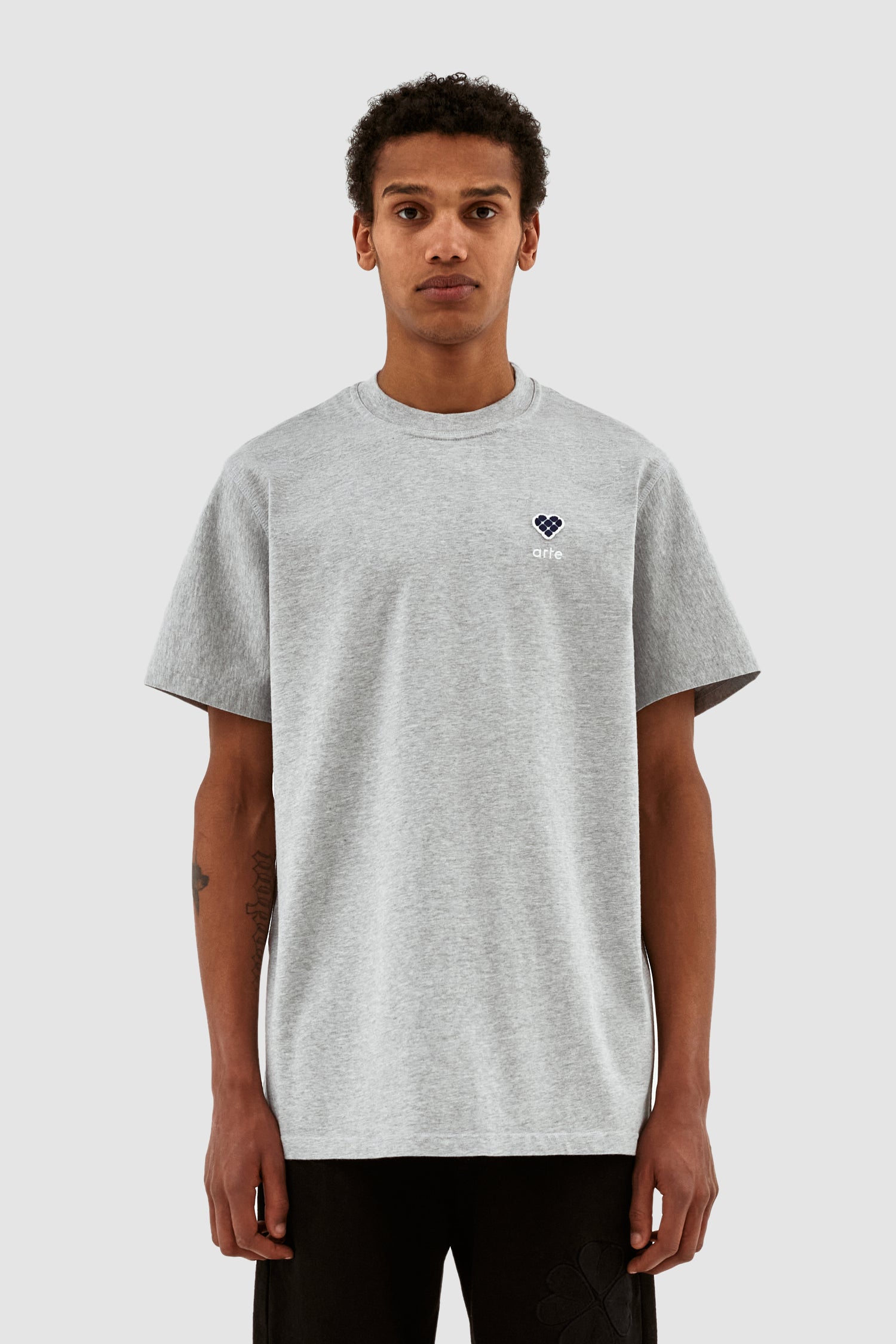 Tommy Heart Patch T-shirt - Gris