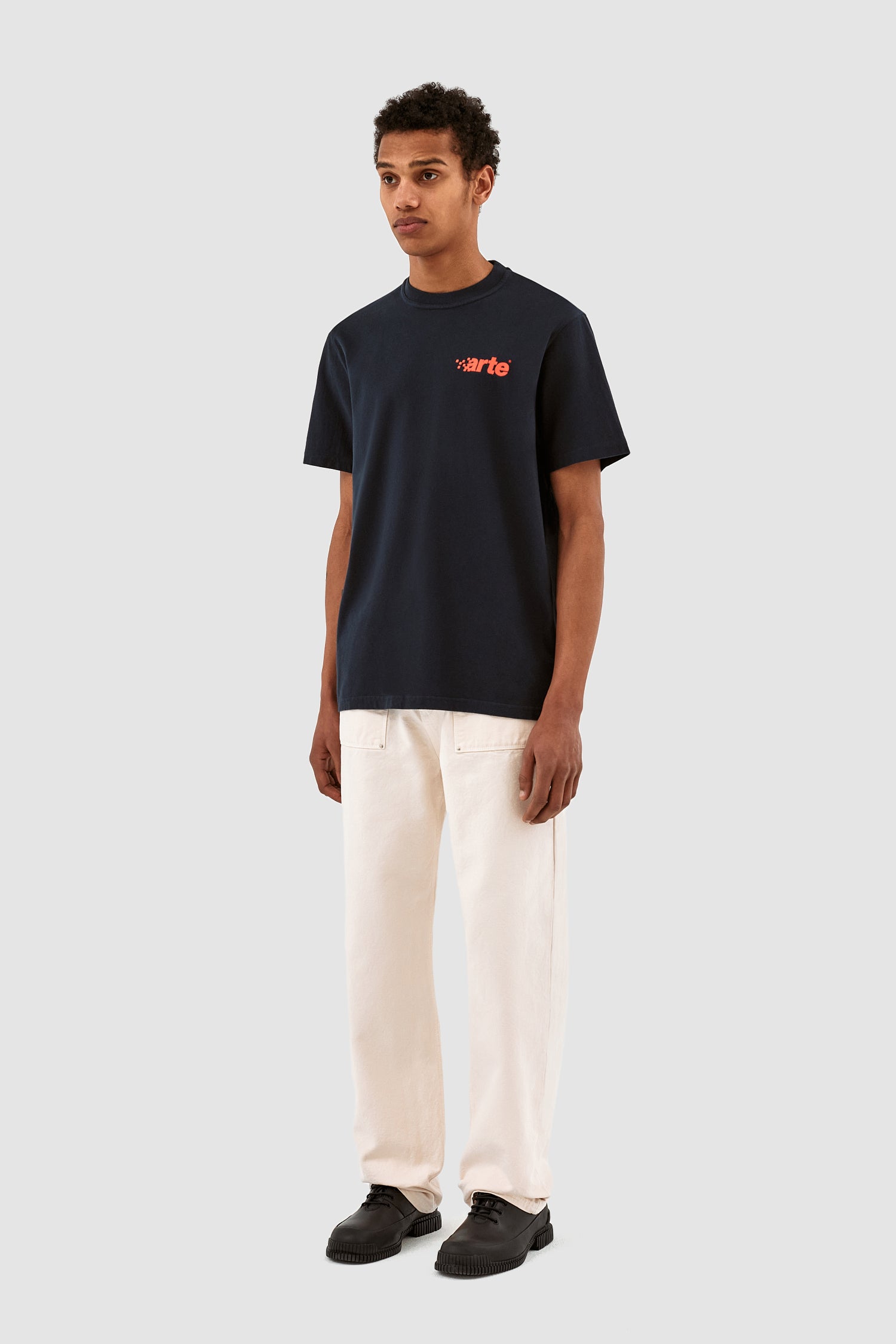 Tommy Pixel Logo T-shirt - Navy