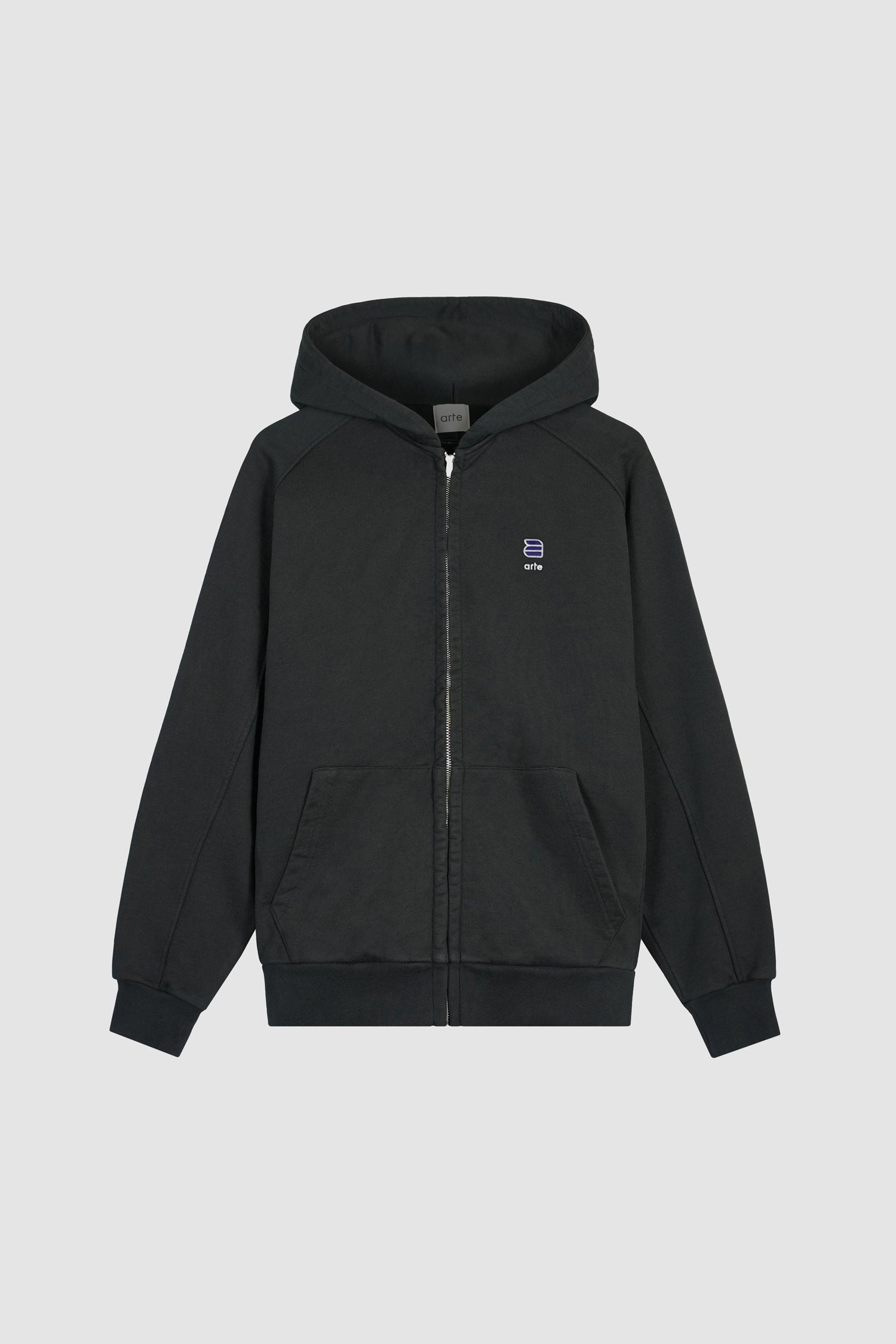 Joe A Patch Zip Hoodie - Noir