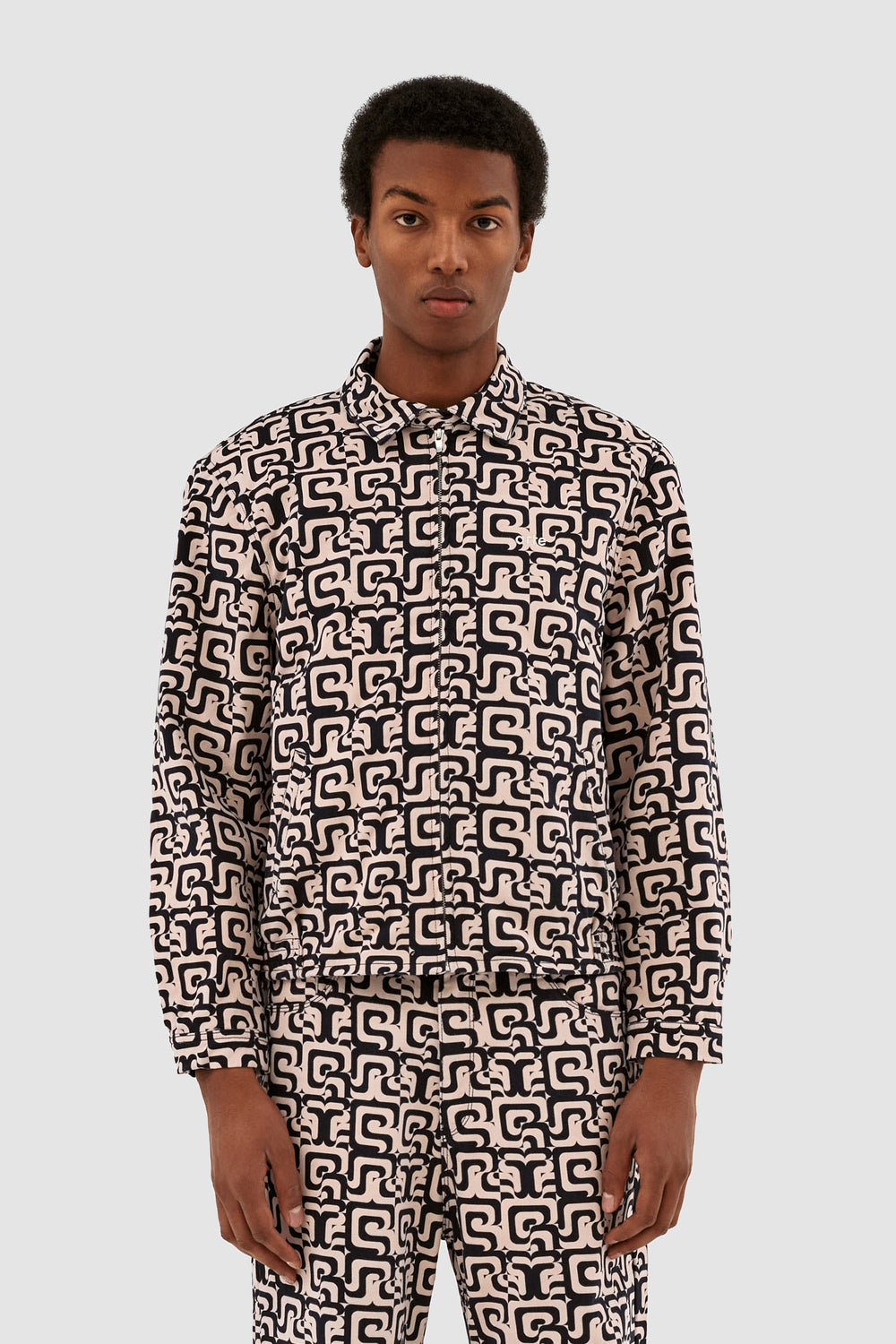 Jones Allover Jacket - Navy/Cream