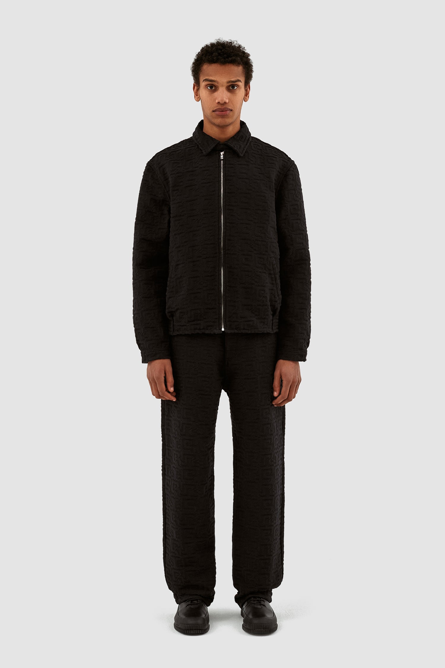 Jones Jacquard Jacket - Black