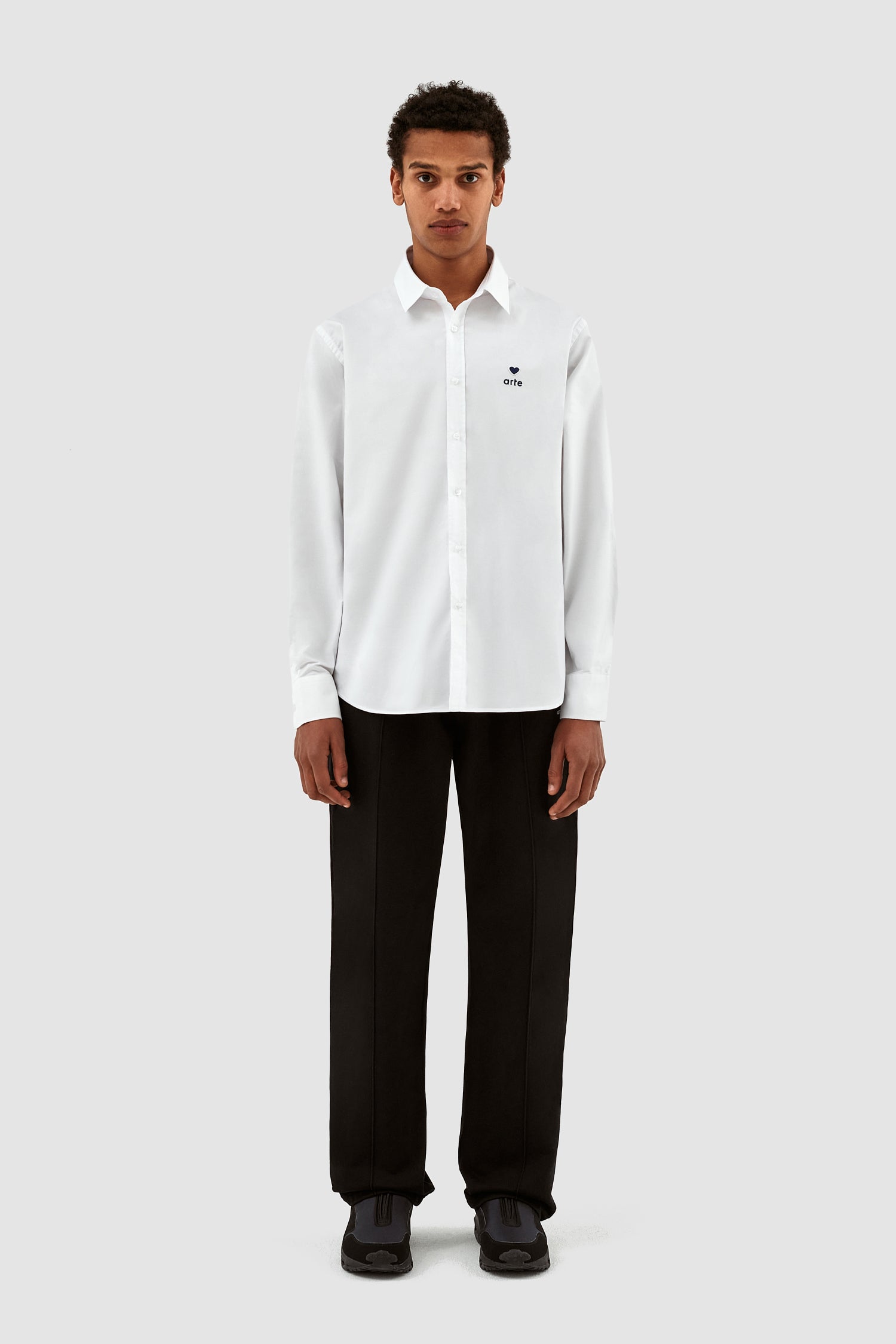 Chemise à écusson en forme de cœur Stockton - blanc
