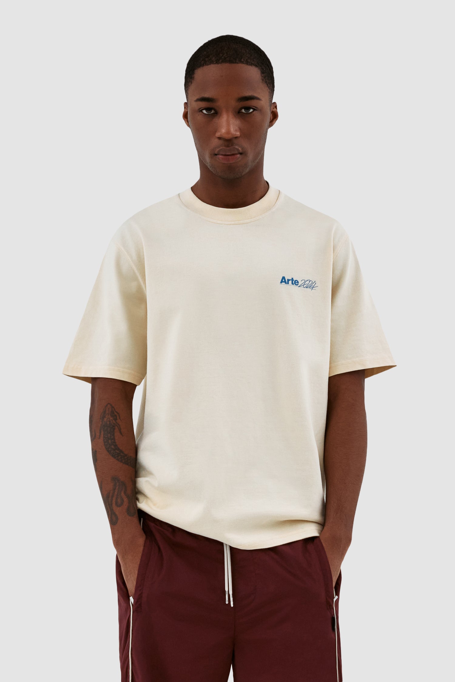 Teo Back SS24 T-shirt - Crème