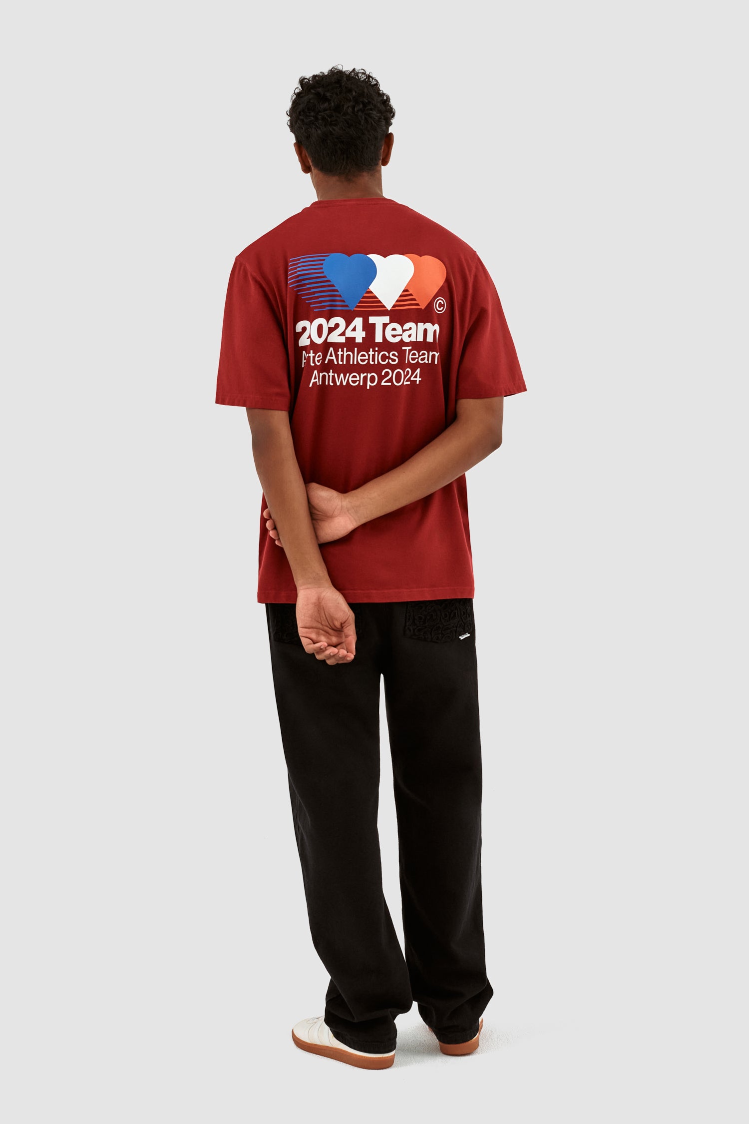 Teo Back Team T-shirt - Bordeaux