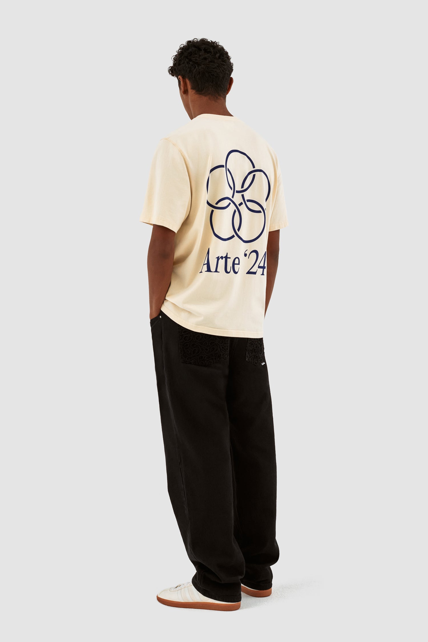 Teo - T-shirt avec anneaux au dos - Crème