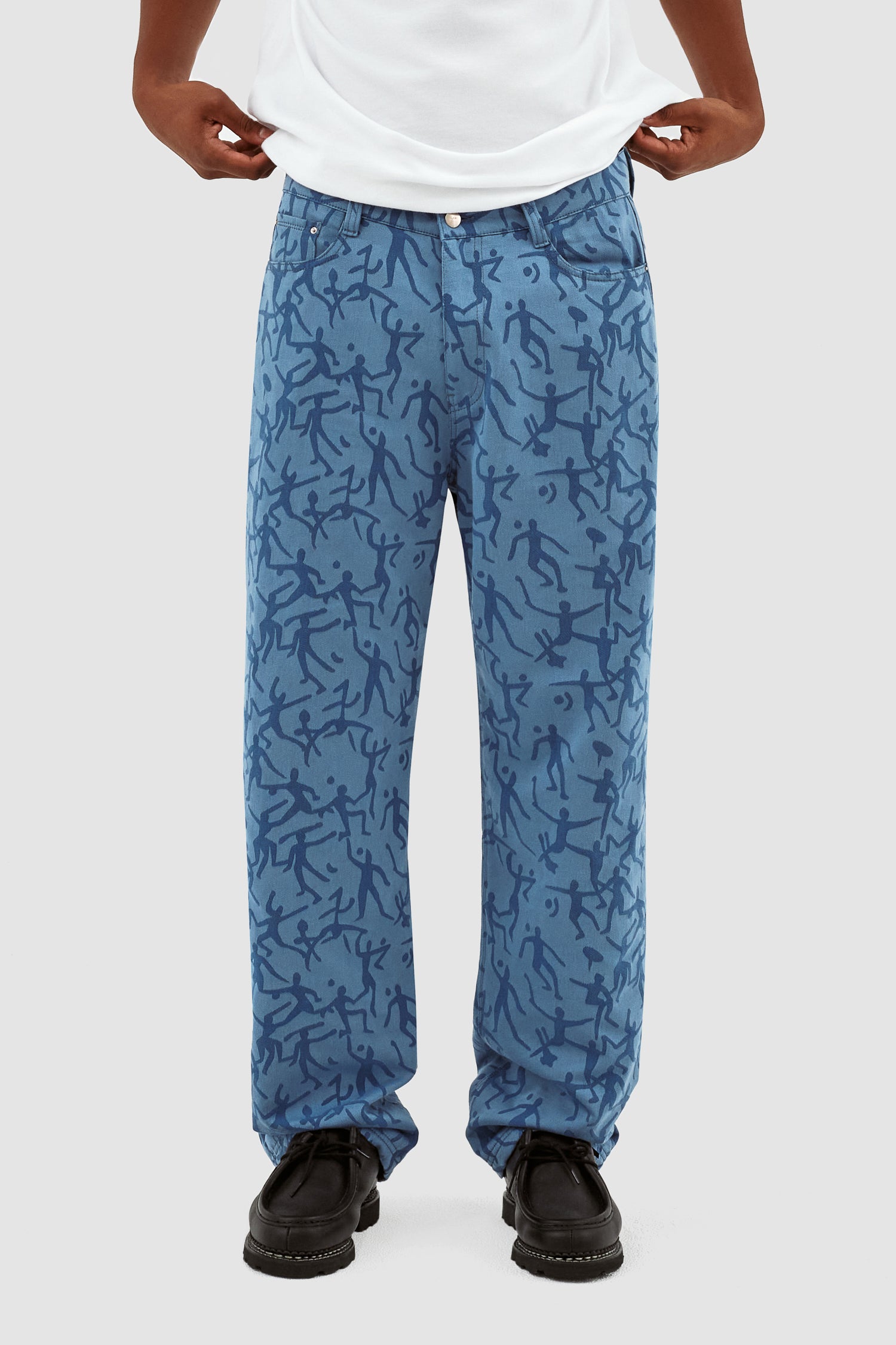 Pantalon James Allover - Bleu