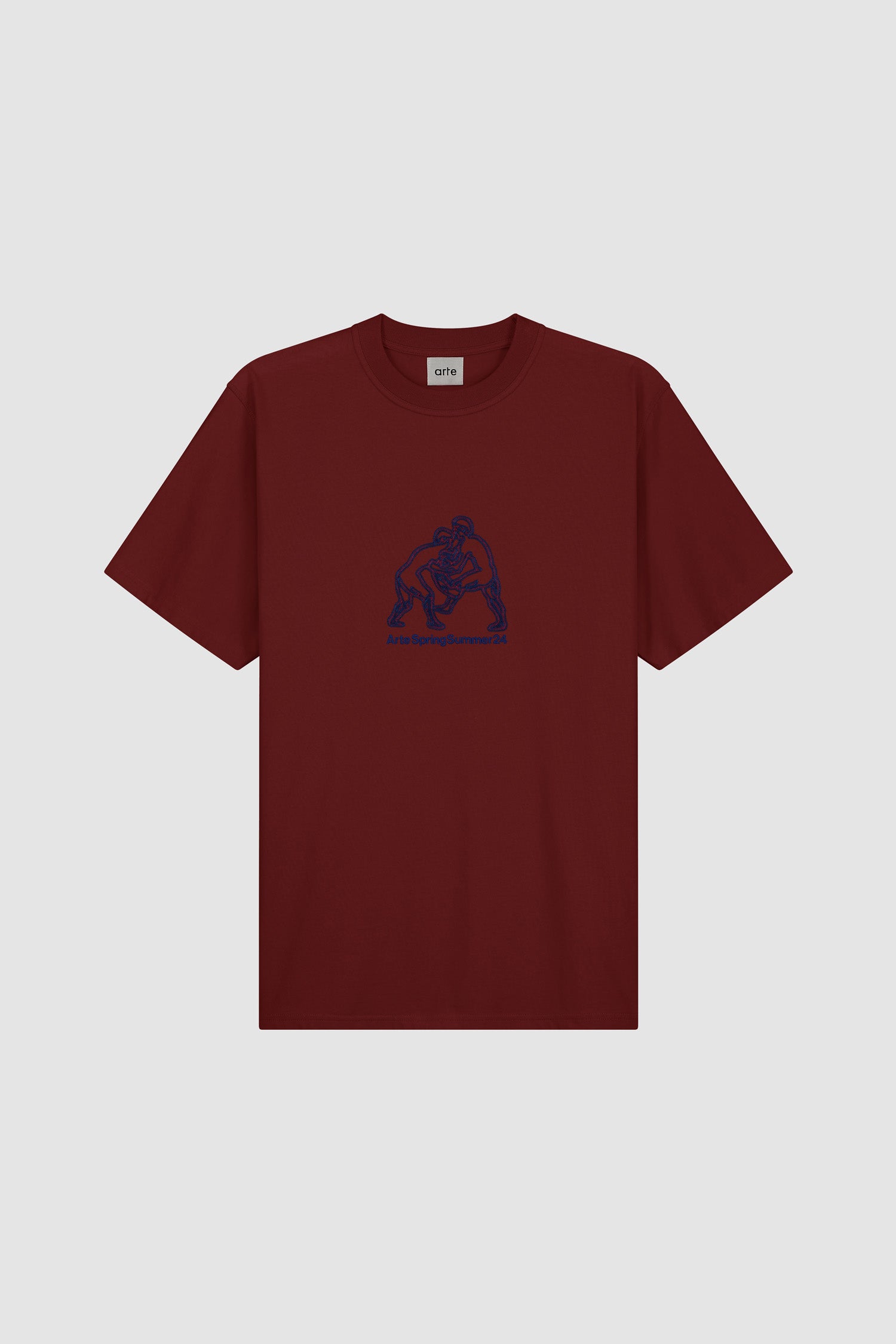 Teo Fighter Front T-shirt - Bordeaux
